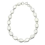 A moonstone bracelet.