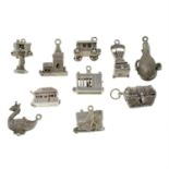 A selection of ten charms.