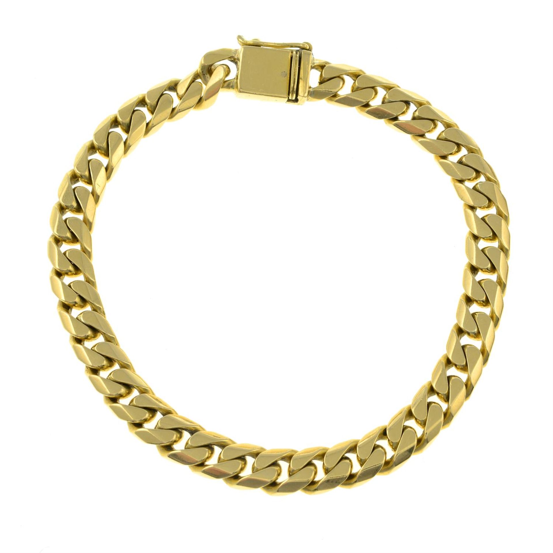 A curb-link bracelet.