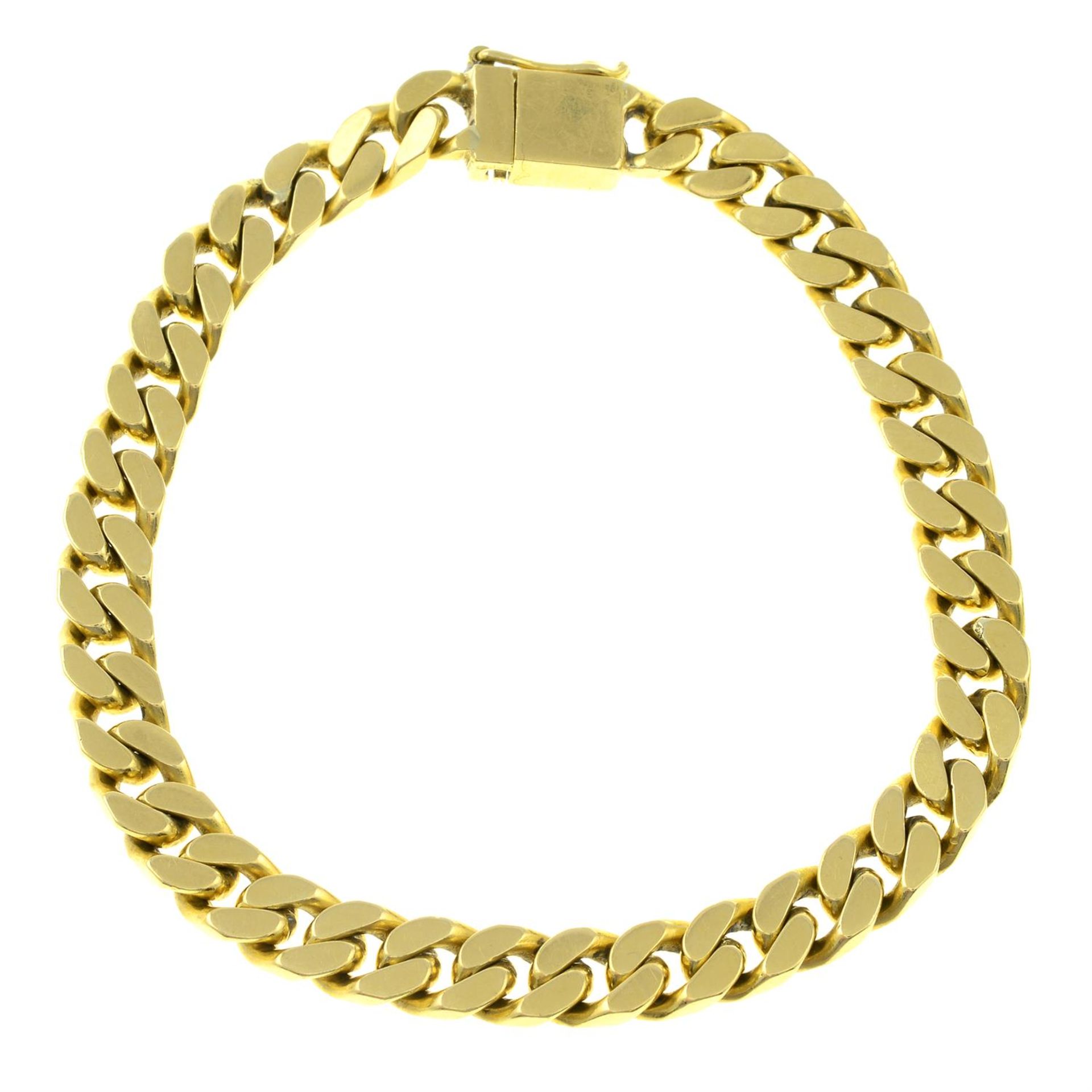 A curb-link bracelet. - Image 2 of 2