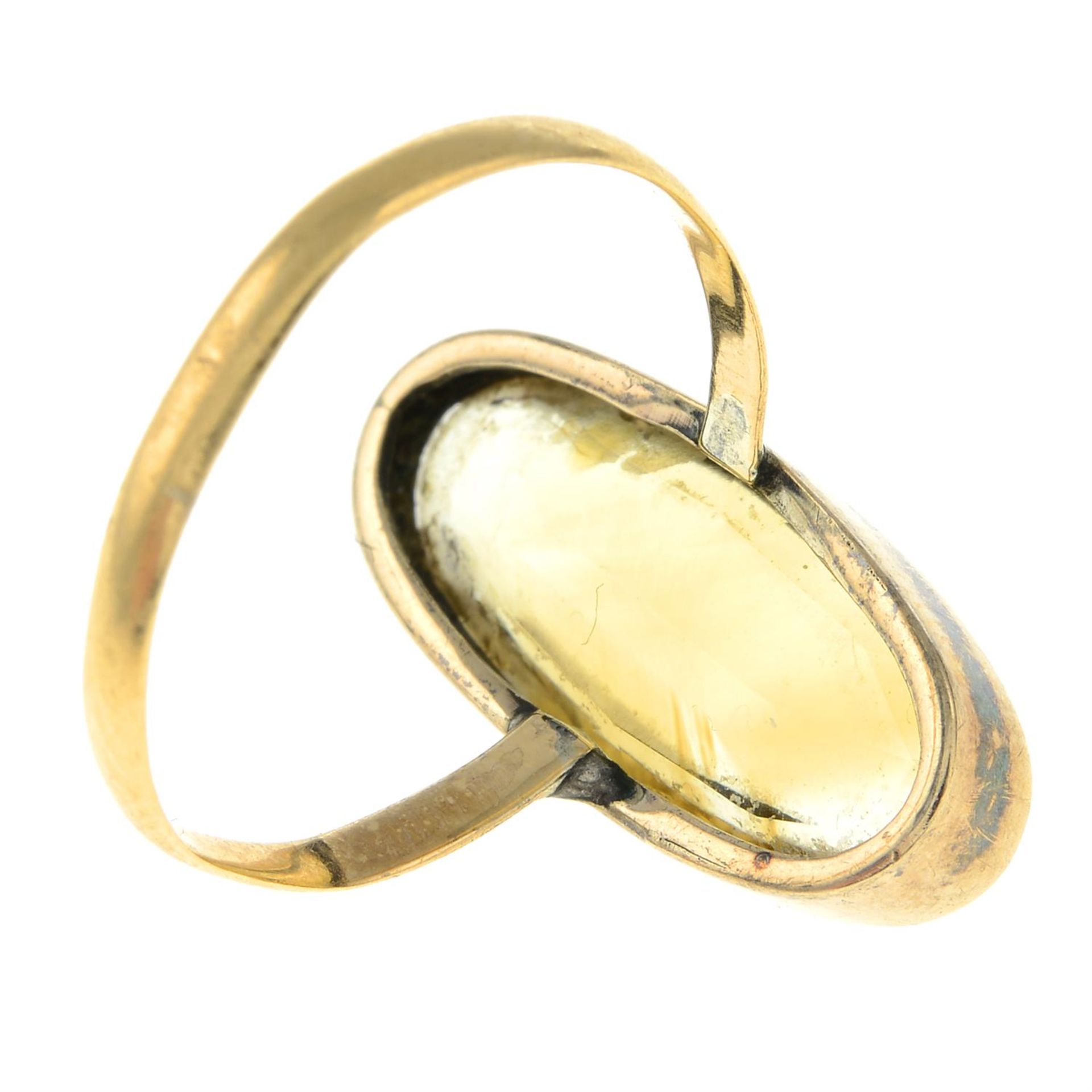 An early 20th century gold citrine single-stone ring. - Image 2 of 2