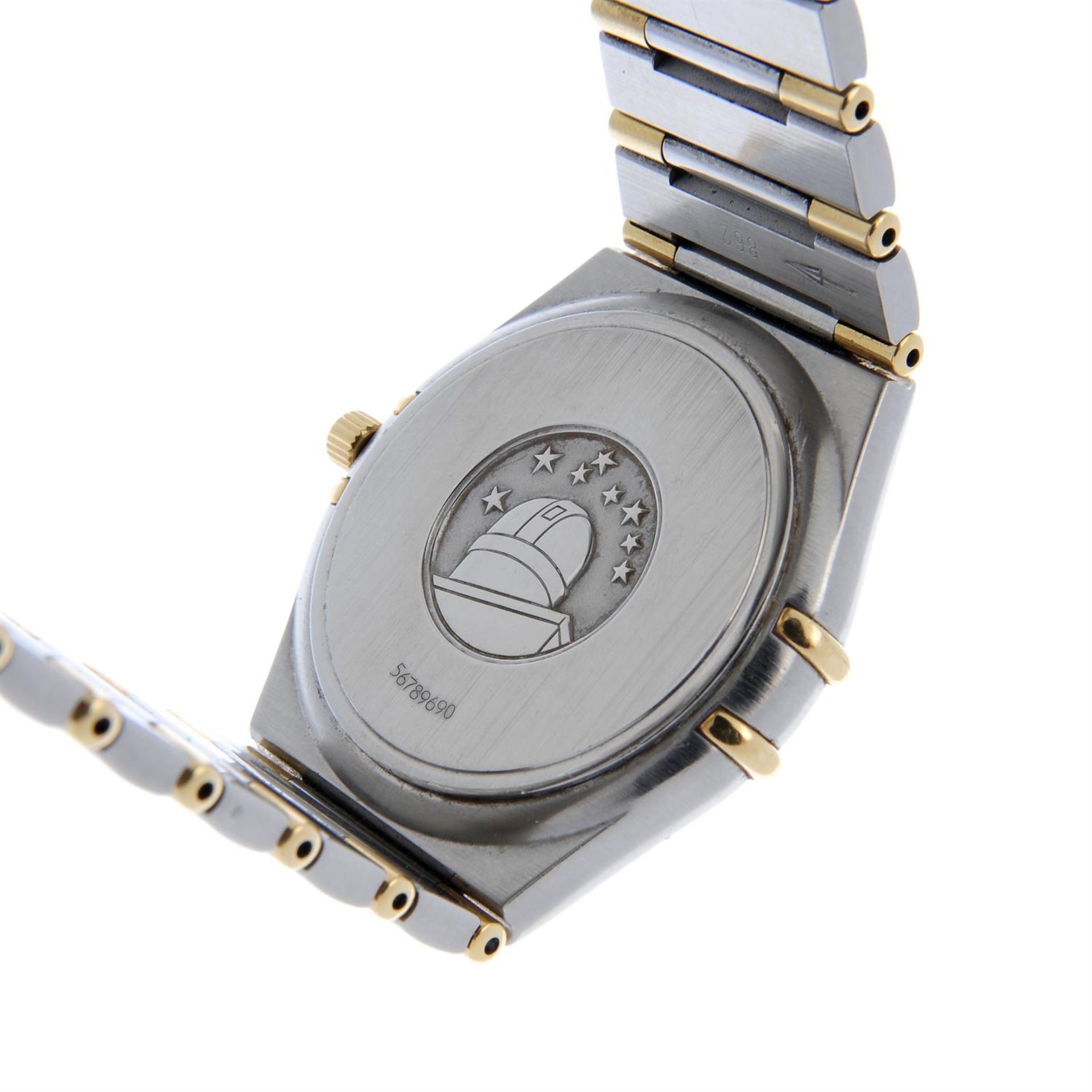 OMEGA - a bi-metal Constellation bracelet watch, 33mm. - Image 4 of 6