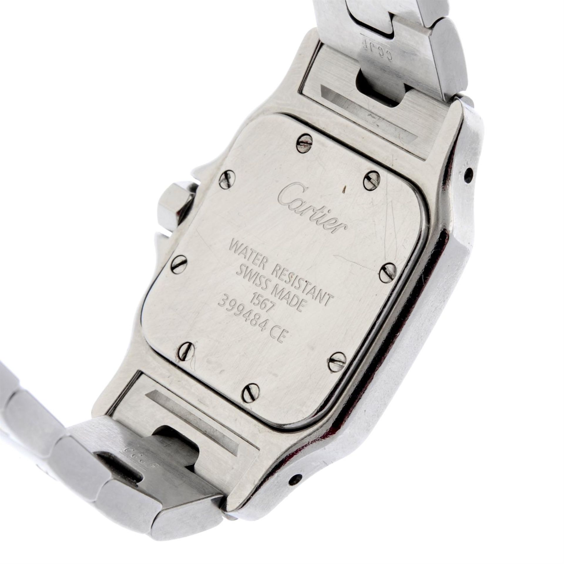 CARTIER - a bi-metal Santos Galbée bracelet watch, 23.5mm. - Bild 4 aus 6