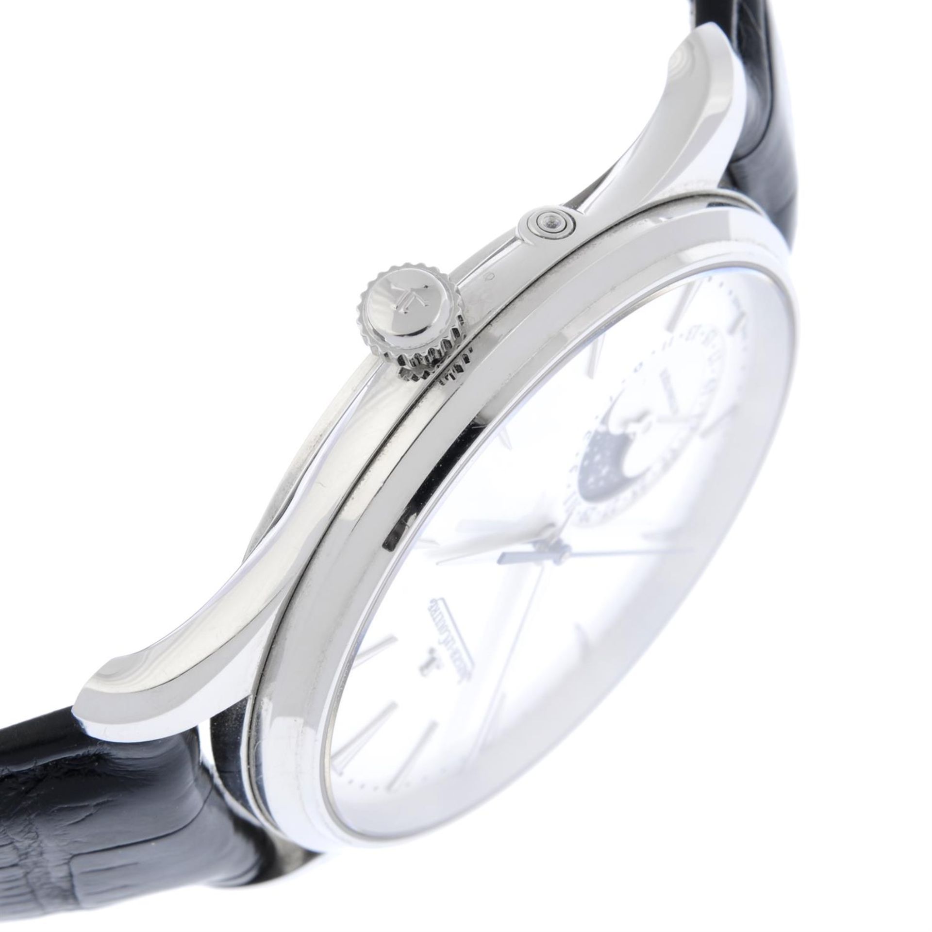 JAEGER-LECOULTRE - a stainless steel Master Ultra-Thin Moonphase wrist watch, 38mm. - Image 3 of 5