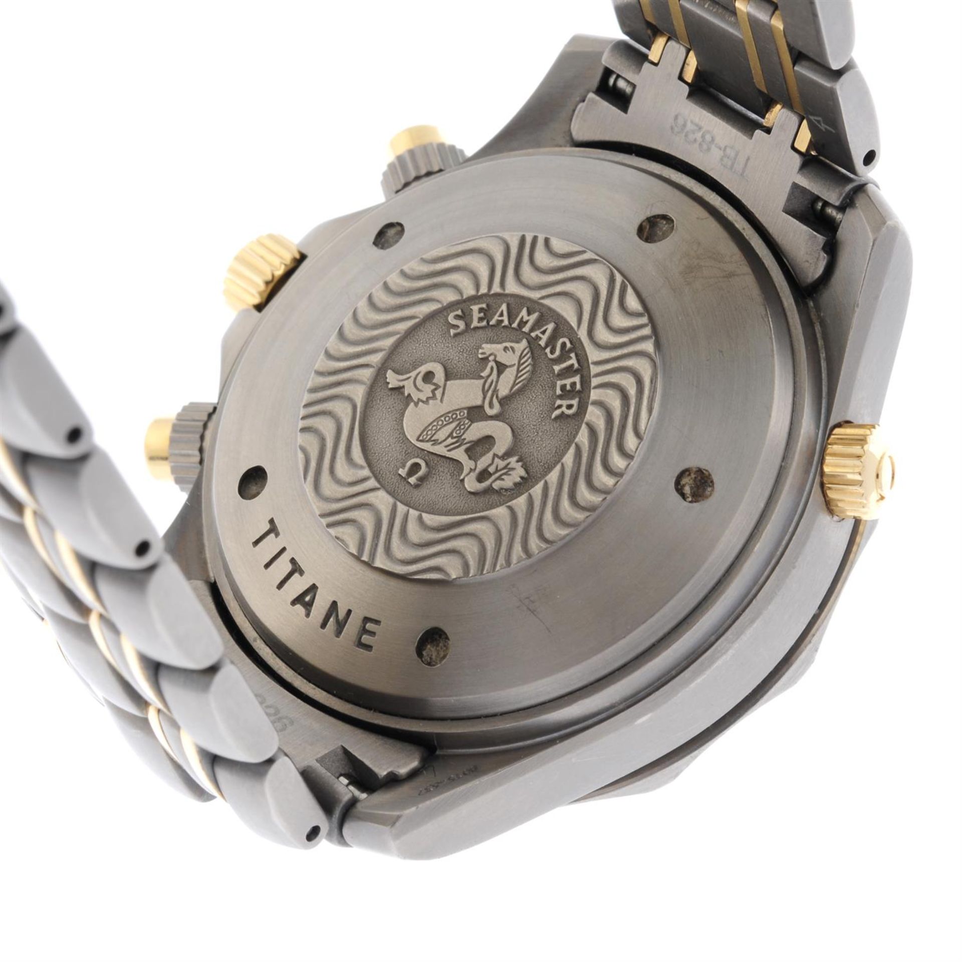 OMEGA - a bi-metal Seamaster Professional chronograph bracelet watch, 42mm. - Image 4 of 5