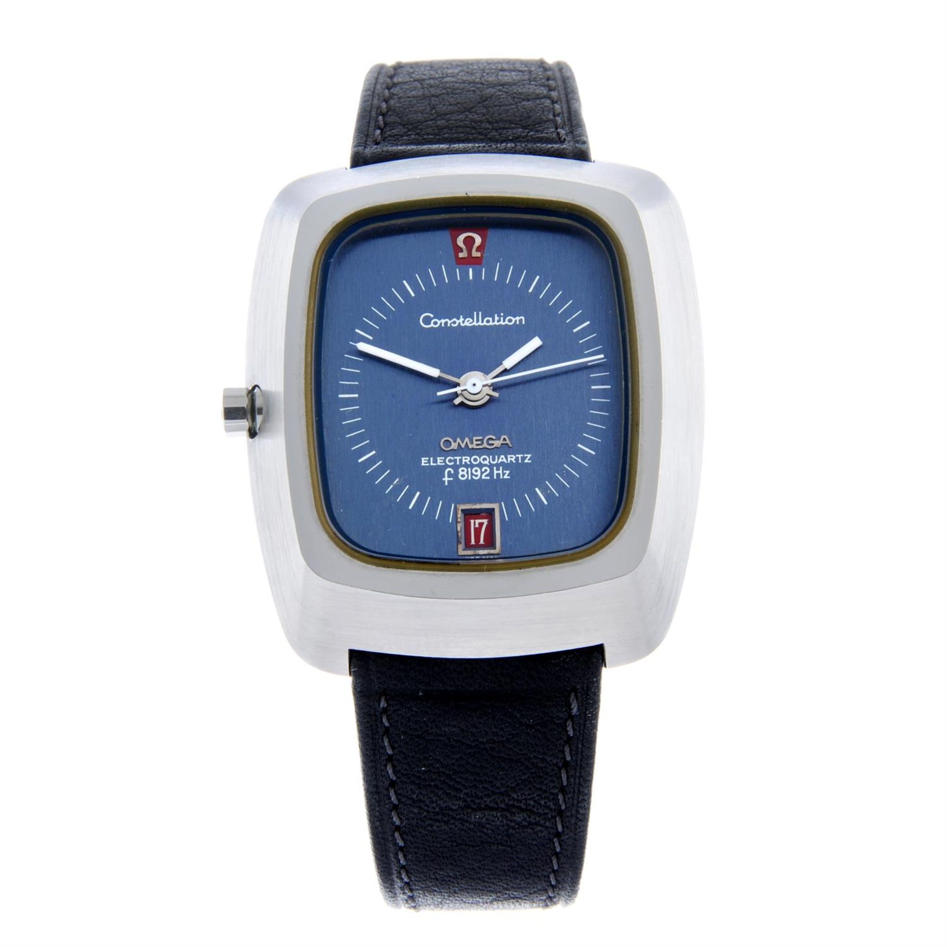 OMEGA - a stainless steel Constellation Electroquartz f8192Hz wrist watch, 37mm.