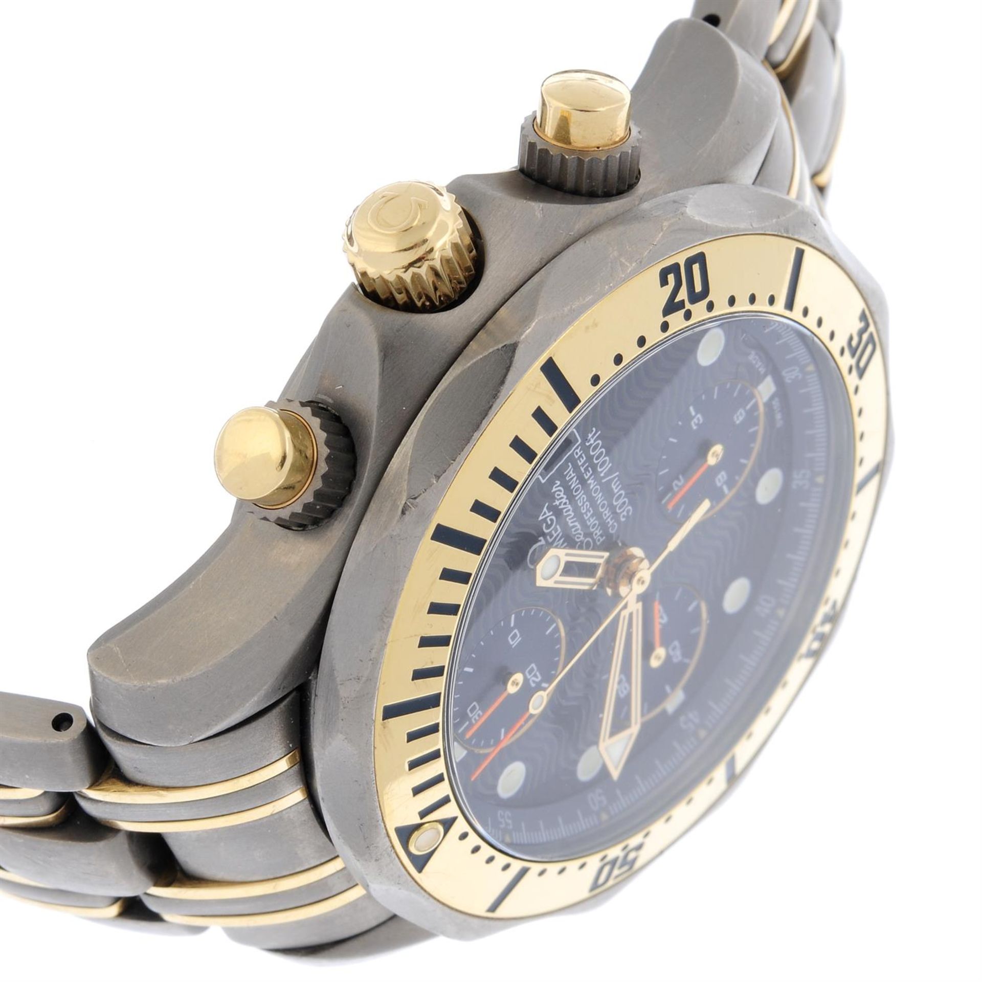 OMEGA - a bi-metal Seamaster Professional chronograph bracelet watch, 42mm. - Image 3 of 5