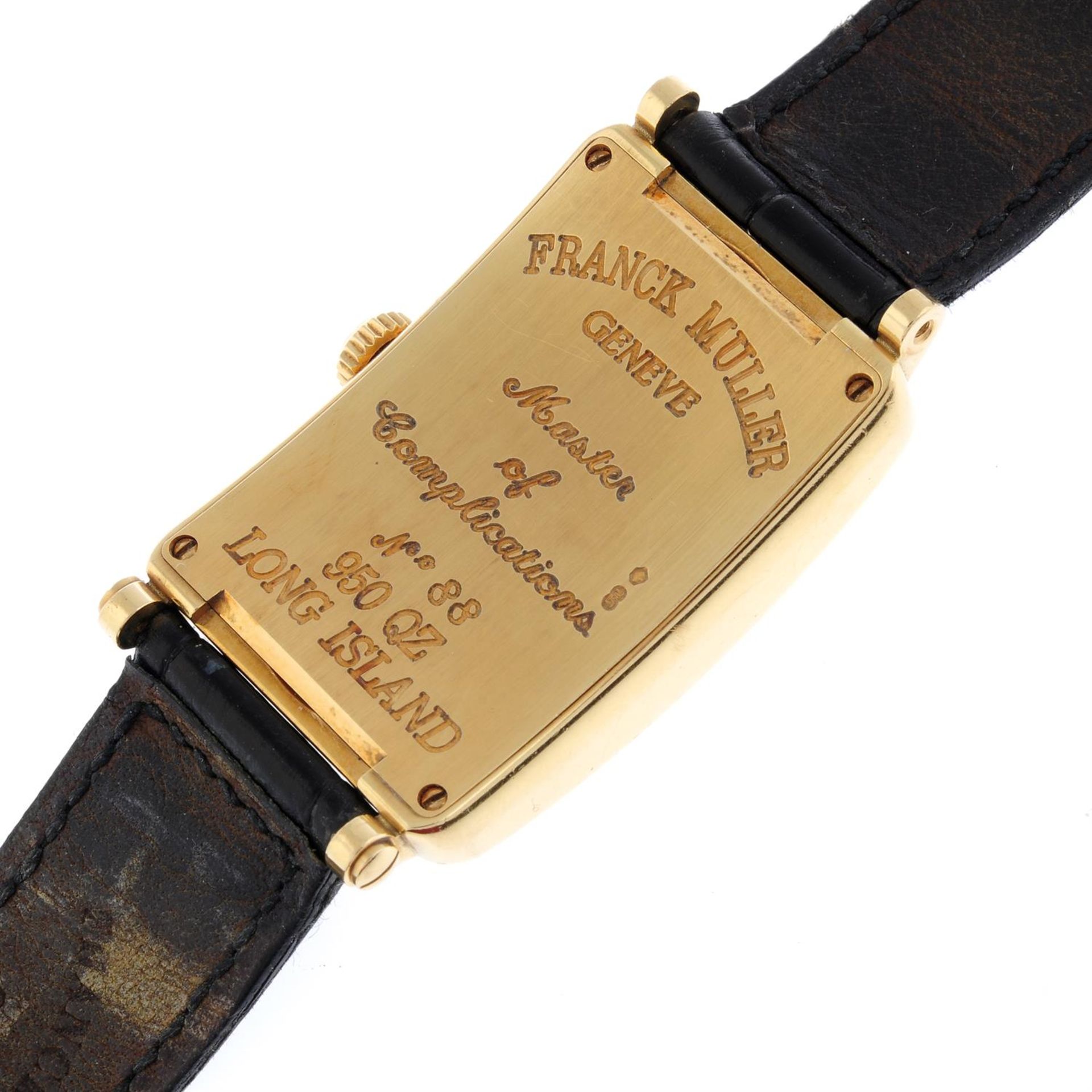 FRANCK MULLER - an 18ct yellow gold Long Island wrist watch, 26x37mm. - Image 4 of 6