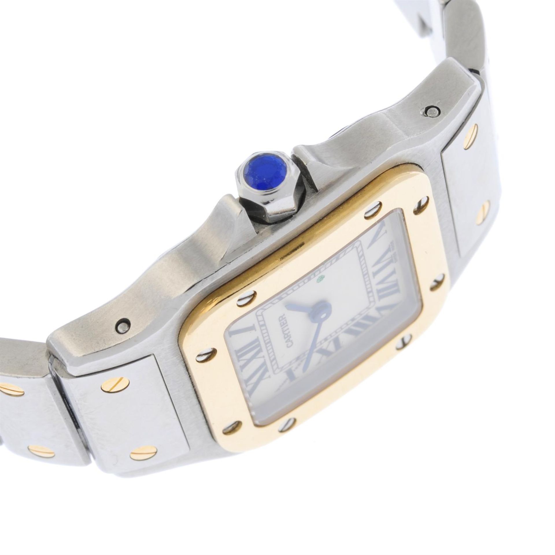 CARTIER - a bi-metal Santos Galbée bracelet watch, 23.5mm. - Image 3 of 6