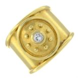 An 18ct gold brilliant-cut diamond dress ring, by Mappin & Webb.