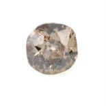 A 'brown' old-cut diamond, weighing 0.32ct.