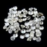 A selection of mostly brilliant-cut diamonds, total weight 6.60cts.