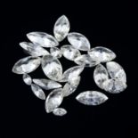Selection of marquise shape diamonds, weighing 3.61cts