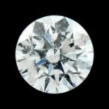 A brilliant-cut diamond, weighing 0.20ct.