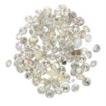 A selection of brilliant-cut diamonds, total weight 8.11cts.