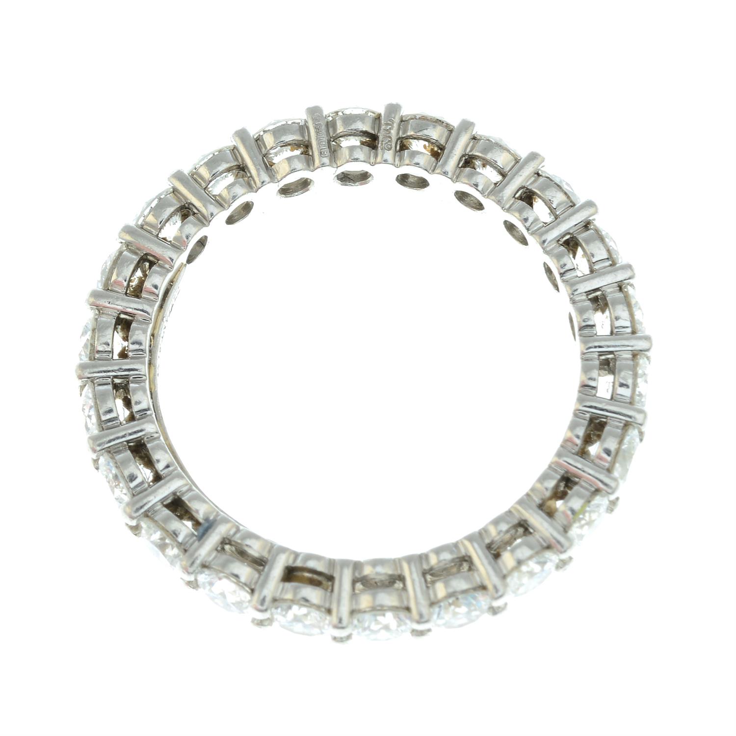 A platinum brilliant-cut diamond full circle eternity ring, by Tiffany & Co. - Image 3 of 5