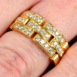 An 18ct gold brilliant-cut diamond 'Maillon Panthère' ring, by Cartier.