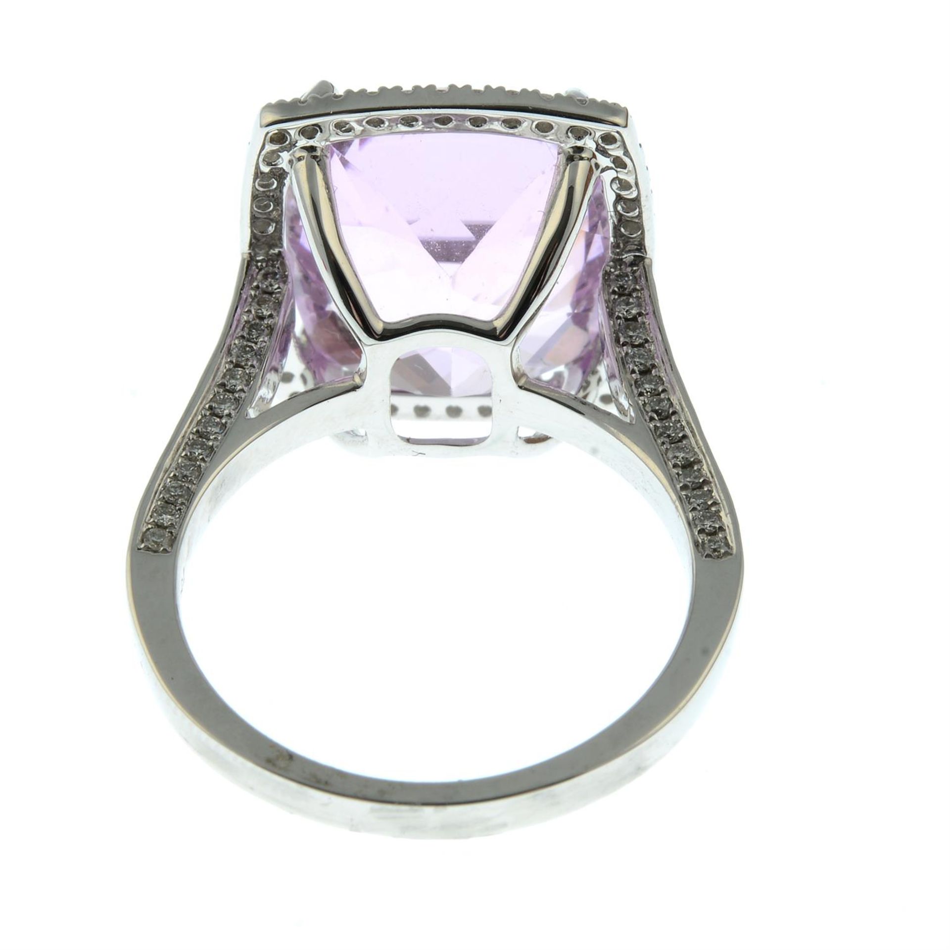 An 18ct gold kunzite and brilliant-cut diamond dress ring. - Image 4 of 5