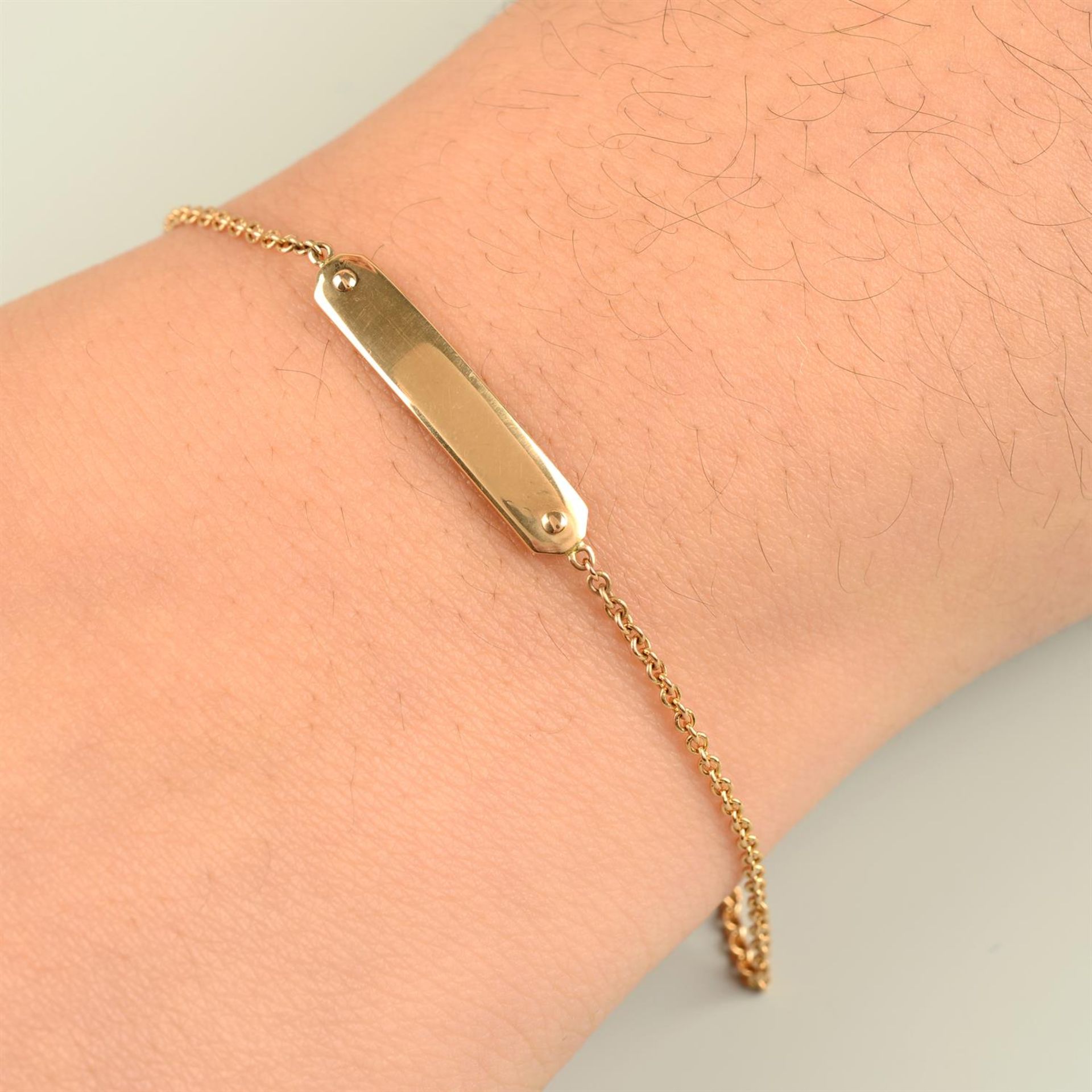 An ID trace-link bracelet, by Tiffany & Co.