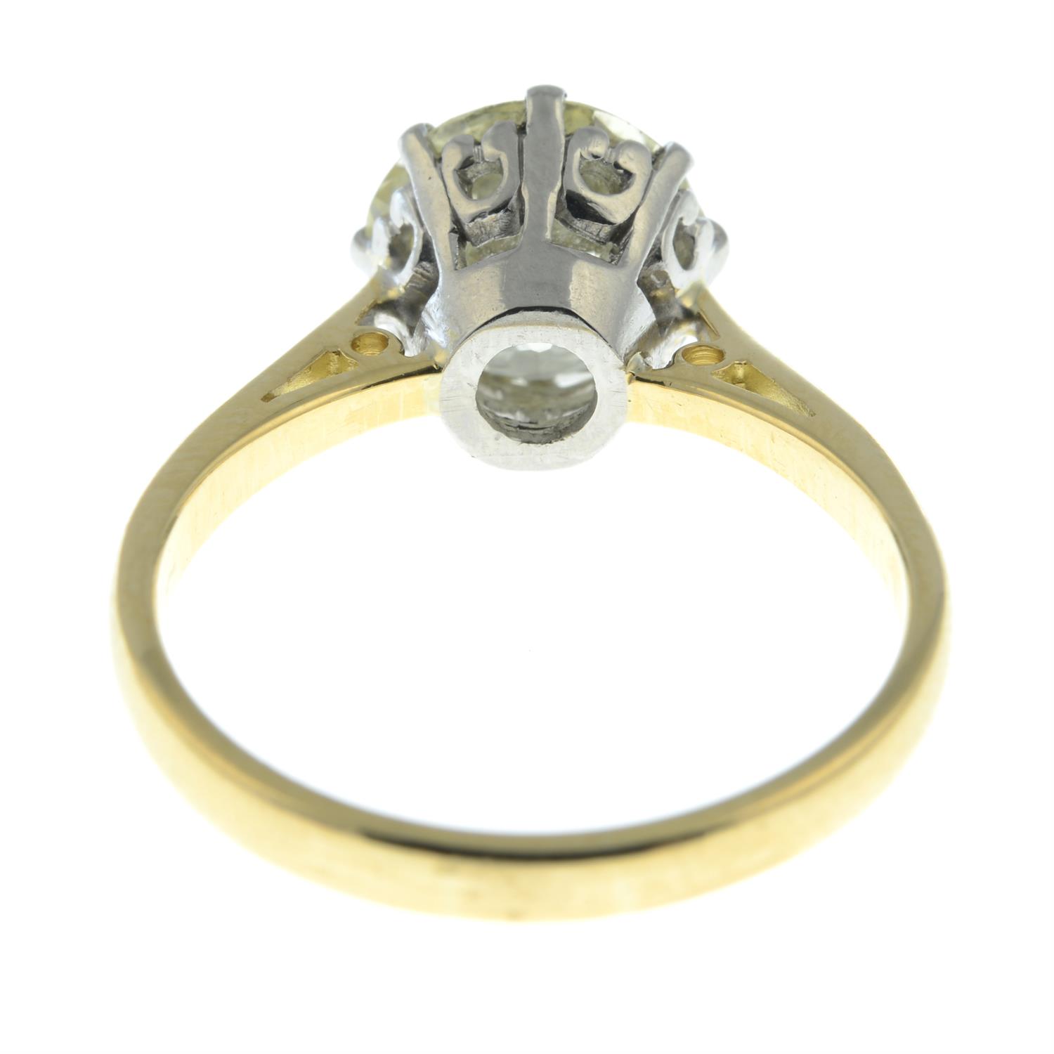 An 18ct gold circular-cut diamond single-stone ring. - Image 4 of 5