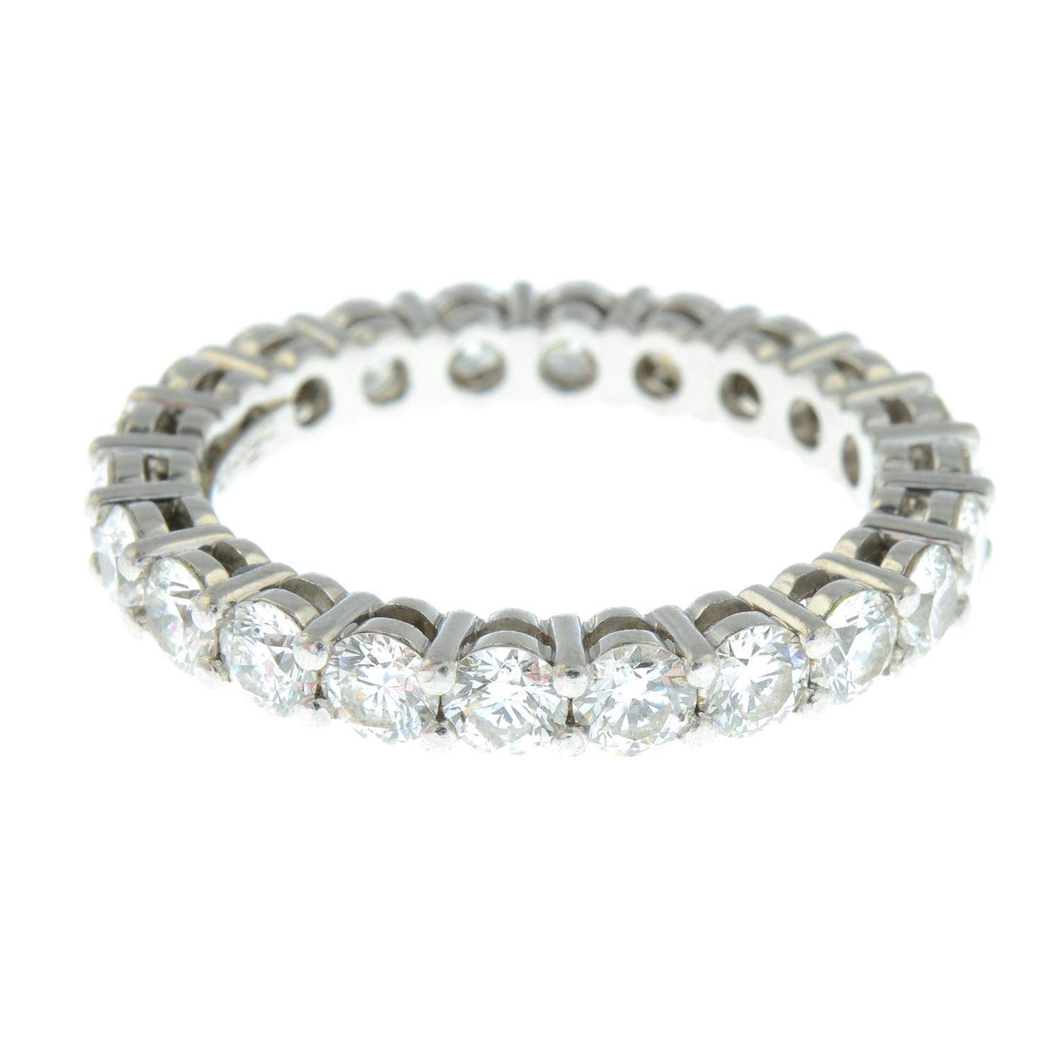 A platinum brilliant-cut diamond full circle eternity ring, by Tiffany & Co. - Image 4 of 5