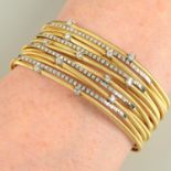 A diamond thirteen-strand 'Goa' bracelet, By Marco Bicego.