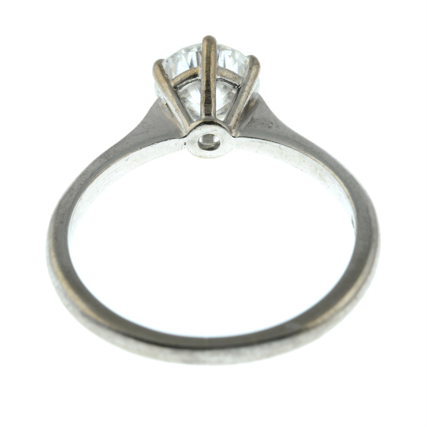 A 18ct gold brilliant-cut diamond single-stone ring. - Image 4 of 5