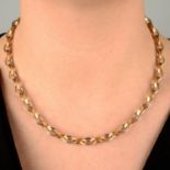 A bi-colour 18ct gold necklace, by Boodles & Dunthorne.