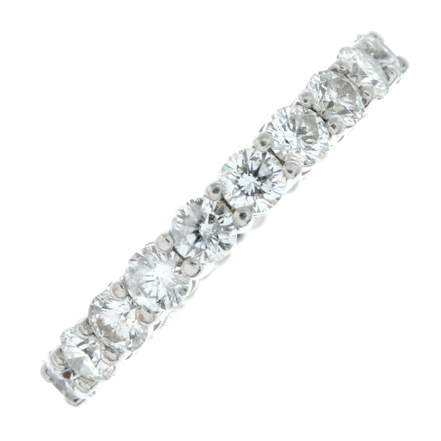 A platinum brilliant-cut diamond full circle eternity ring, by Tiffany & Co. - Image 2 of 5