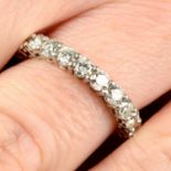 A platinum brilliant-cut diamond full circle eternity ring, by Tiffany & Co.