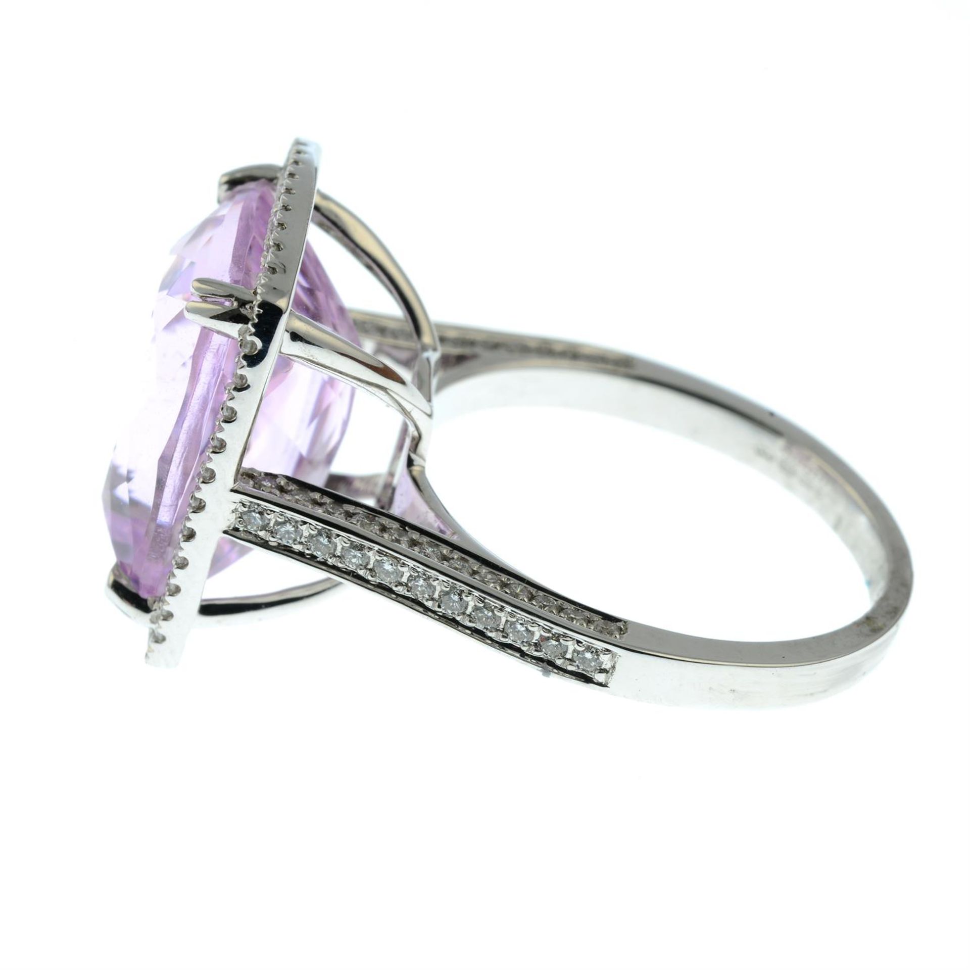 An 18ct gold kunzite and brilliant-cut diamond dress ring. - Image 3 of 5
