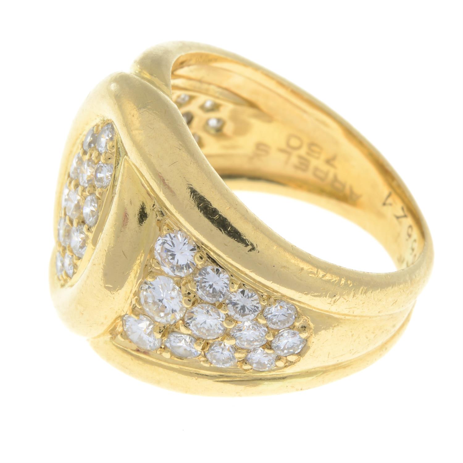 A pavé-set diamond dress ring, by Van Cleef & Arpels. - Image 4 of 5