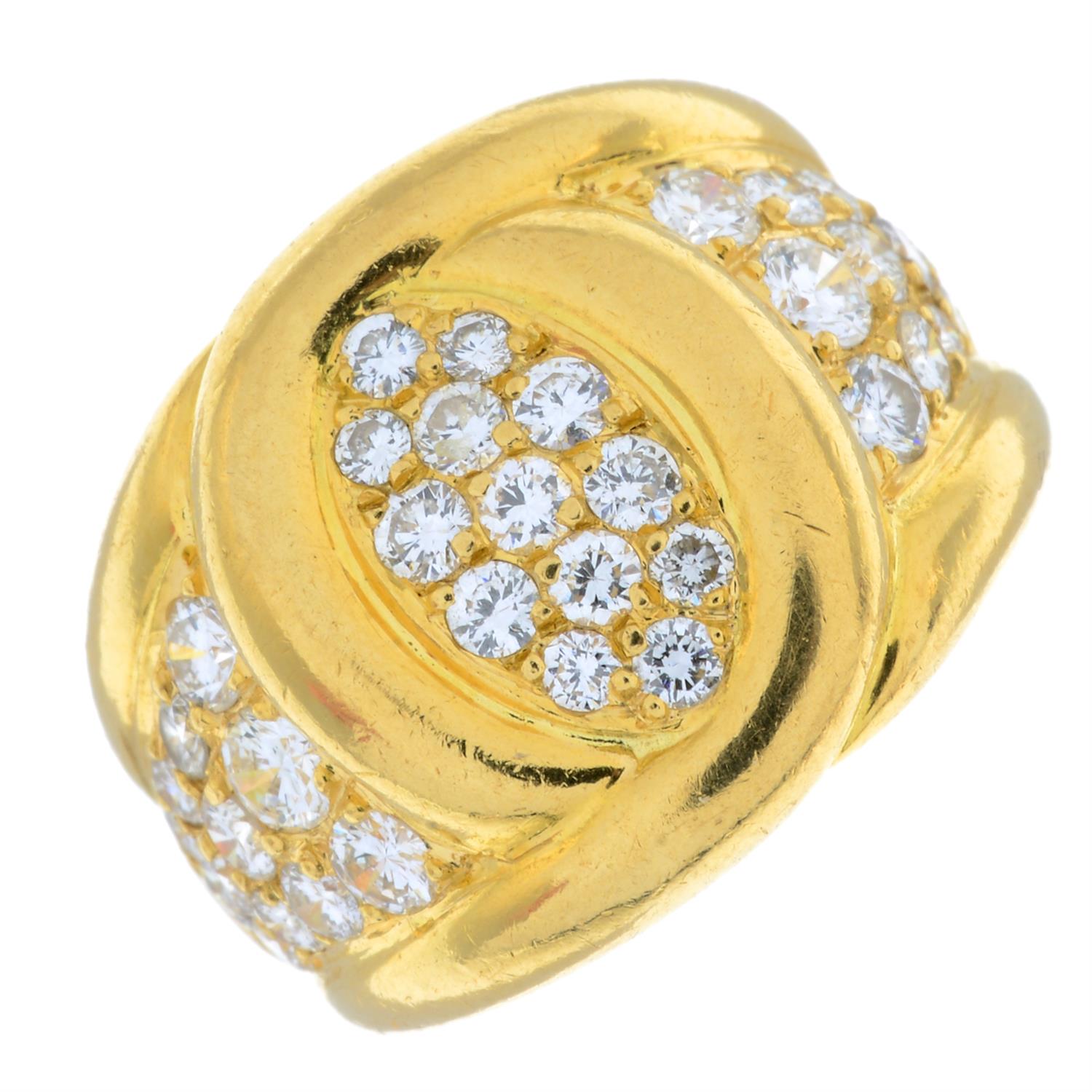 A pavé-set diamond dress ring, by Van Cleef & Arpels. - Image 2 of 5