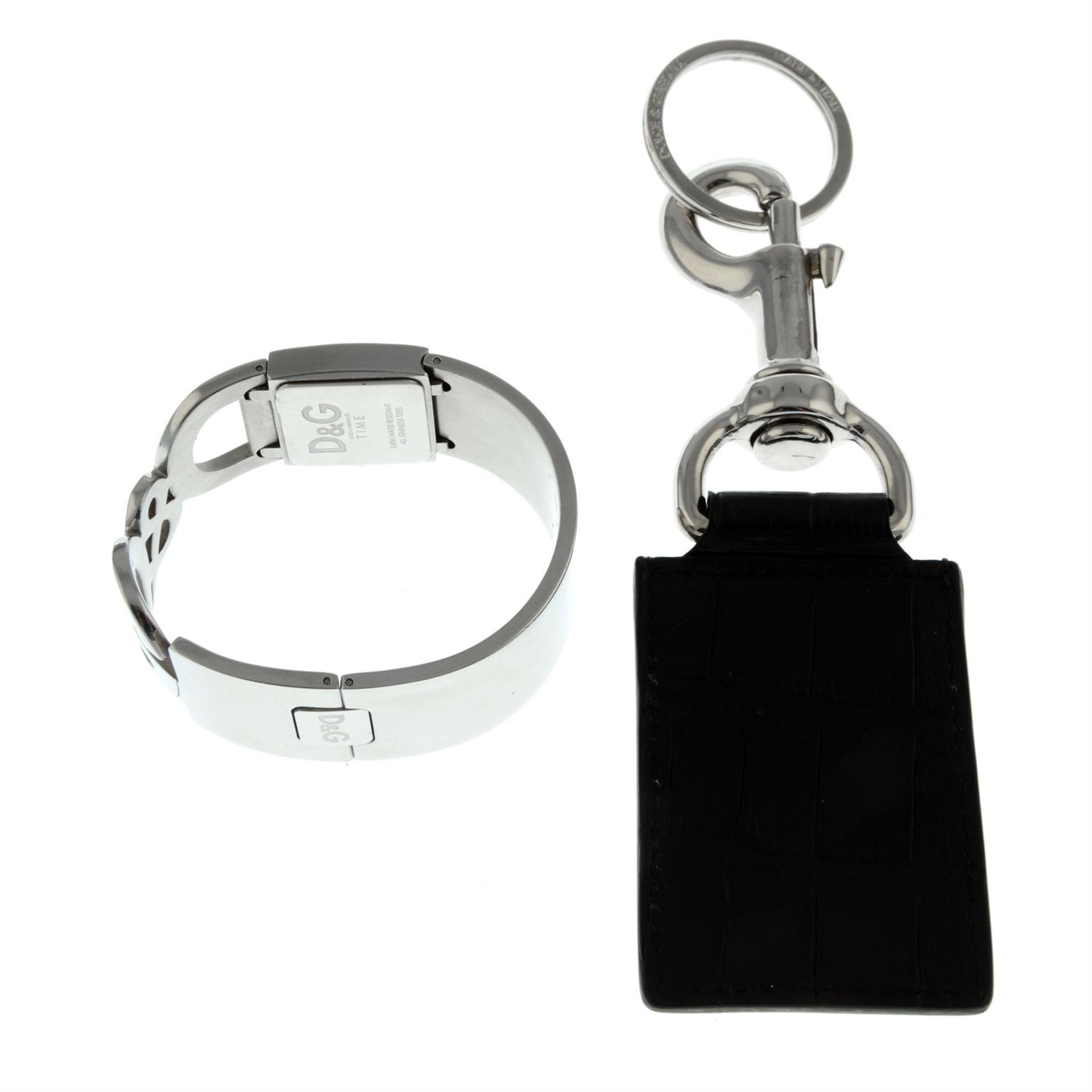 DOLCE & GABBANA - a Forever watch, together with a leather key ring. - Bild 2 aus 2
