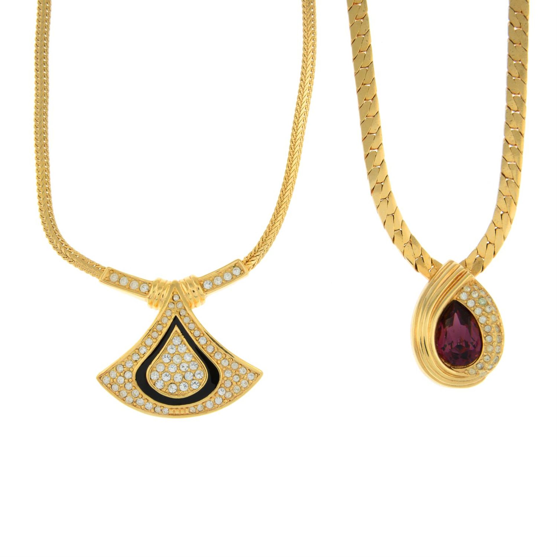 CHRISTIAN DIOR - two necklaces.