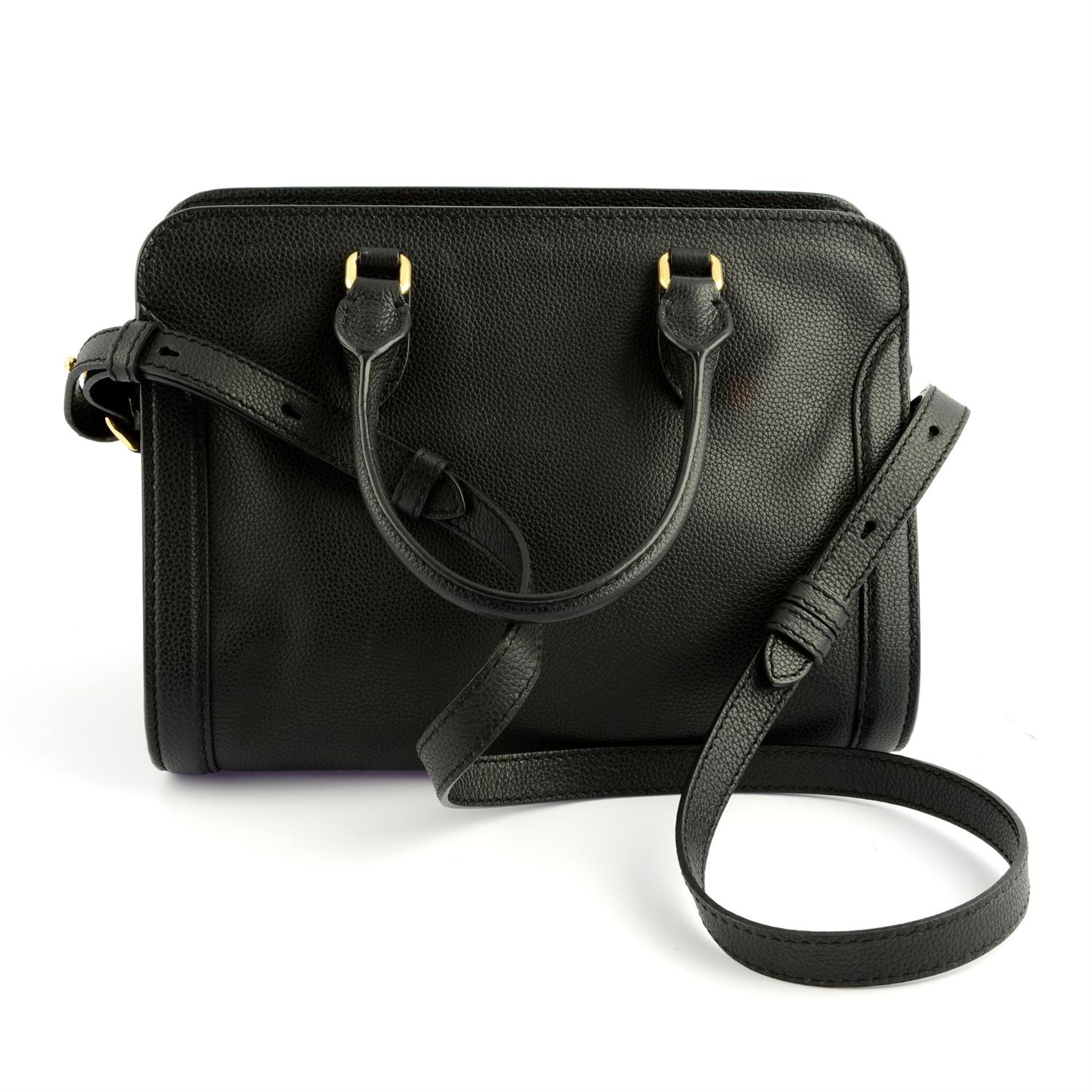 ALEXANDER MCQUEEN - a black leather Skull Padlock tote. - Image 2 of 5