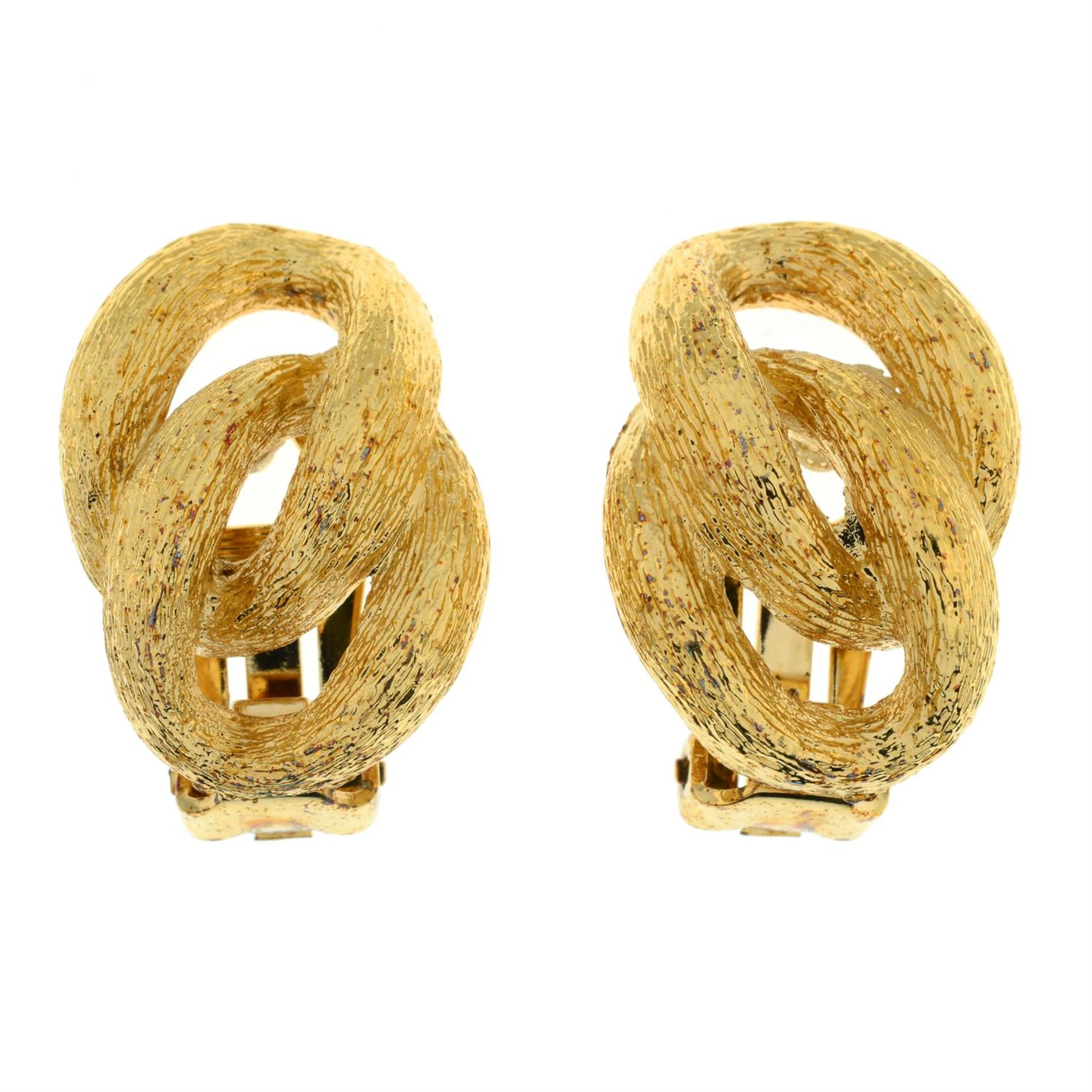 CHRISTIAN DIOR - a pair of clip-on earrings.
