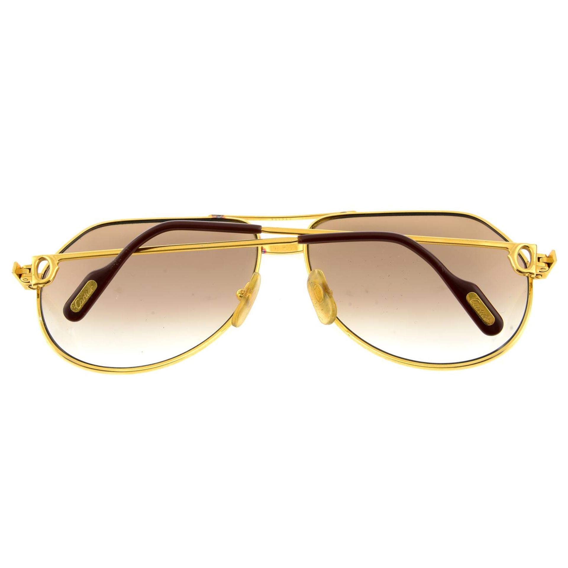 CARTIER - a pair of Vendome Santos sunglasses. - Image 2 of 3