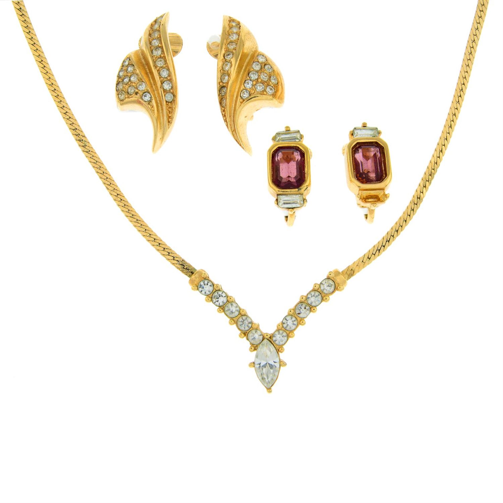CHRISTIAN DIOR - three pieces of jewellery.
