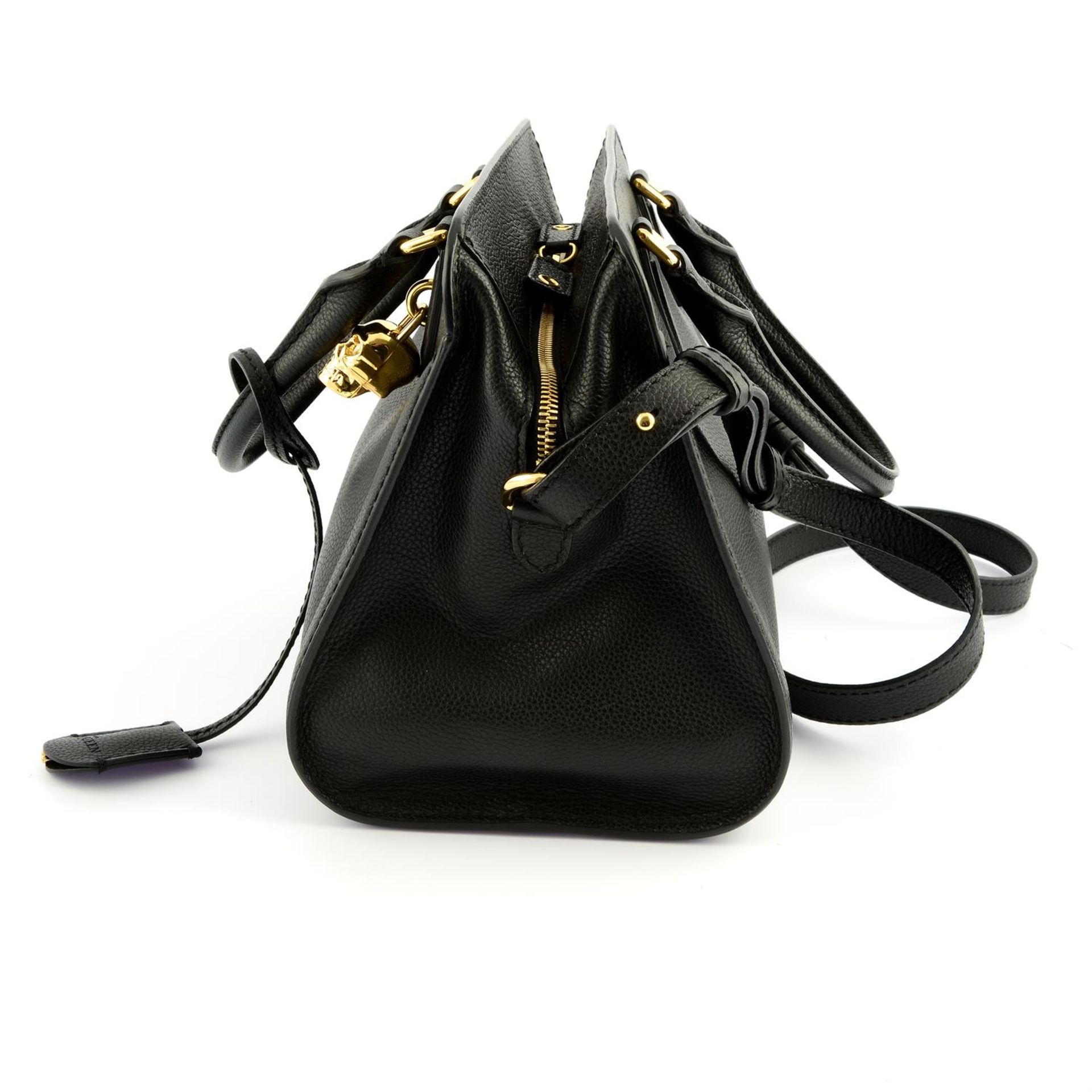 ALEXANDER MCQUEEN - a black leather Skull Padlock tote. - Image 3 of 5