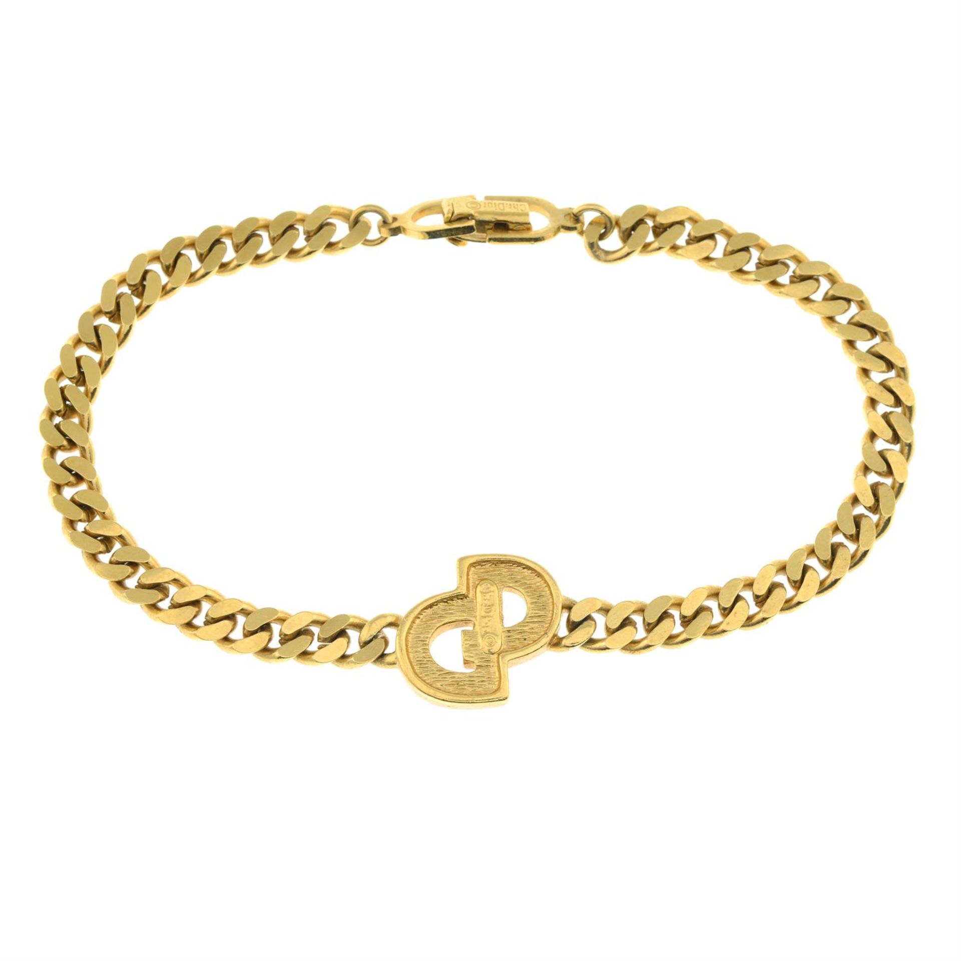 CHRISTIAN DIOR - a chain and paste set bracelet. - Image 2 of 2