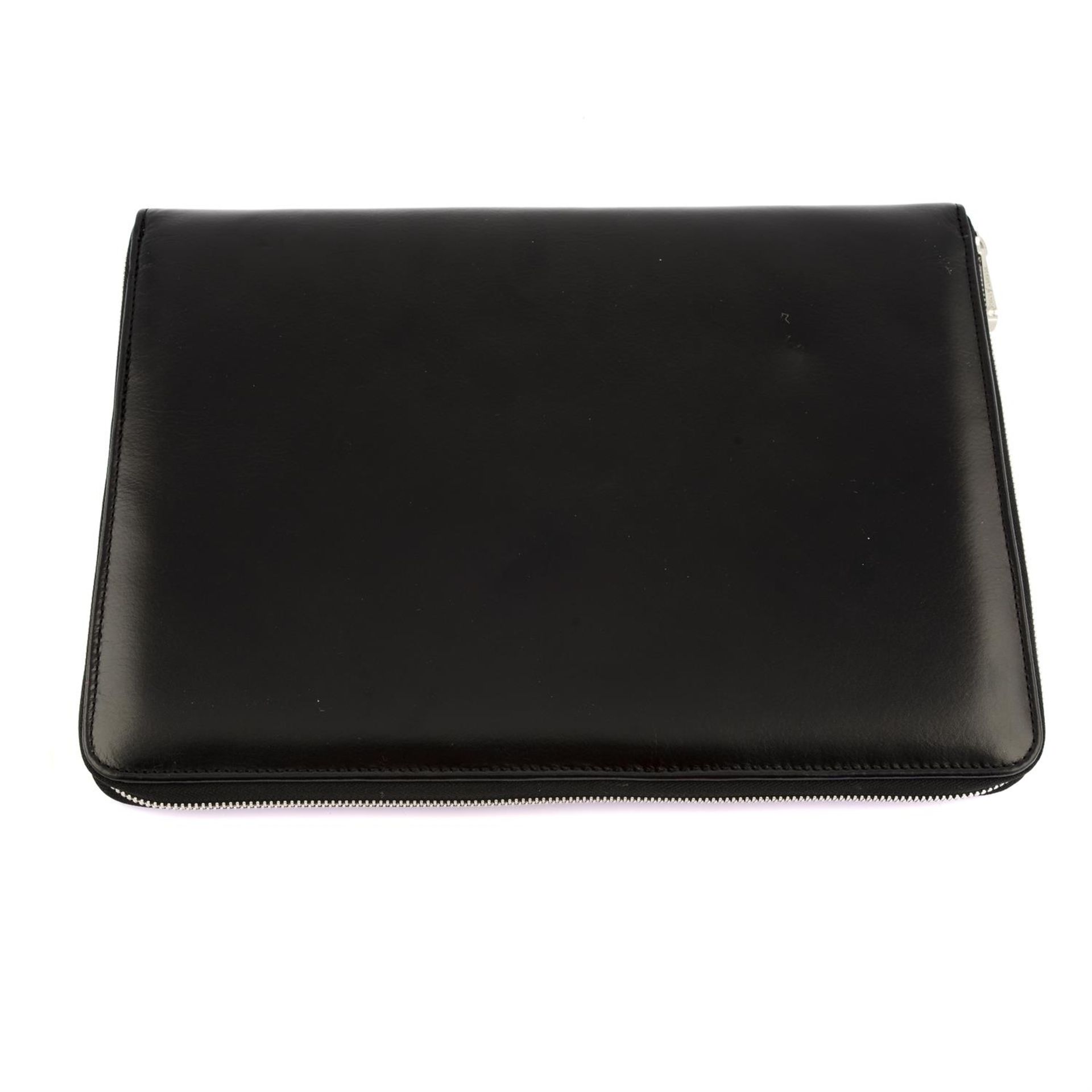 ASPINAL OF LONDON - an A4 black leather Padfolio. - Image 2 of 3