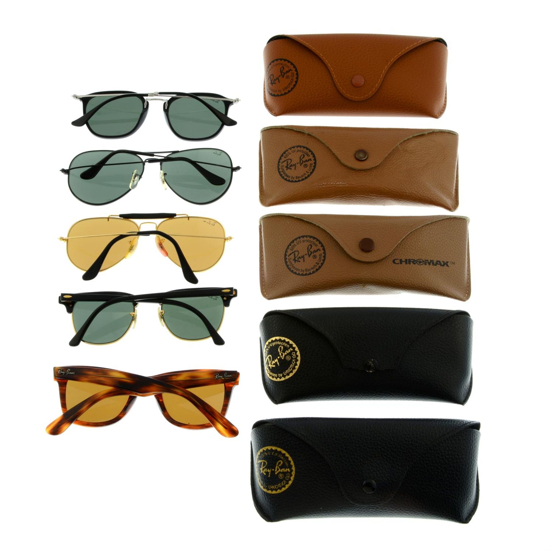 RAY BAN - five pairs of sunglasses. - Image 2 of 2