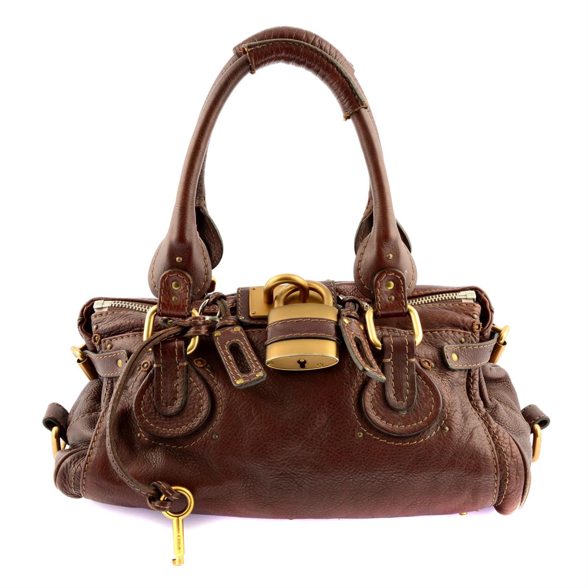 CHLOÉ - a brown leather Paddington handbag.
