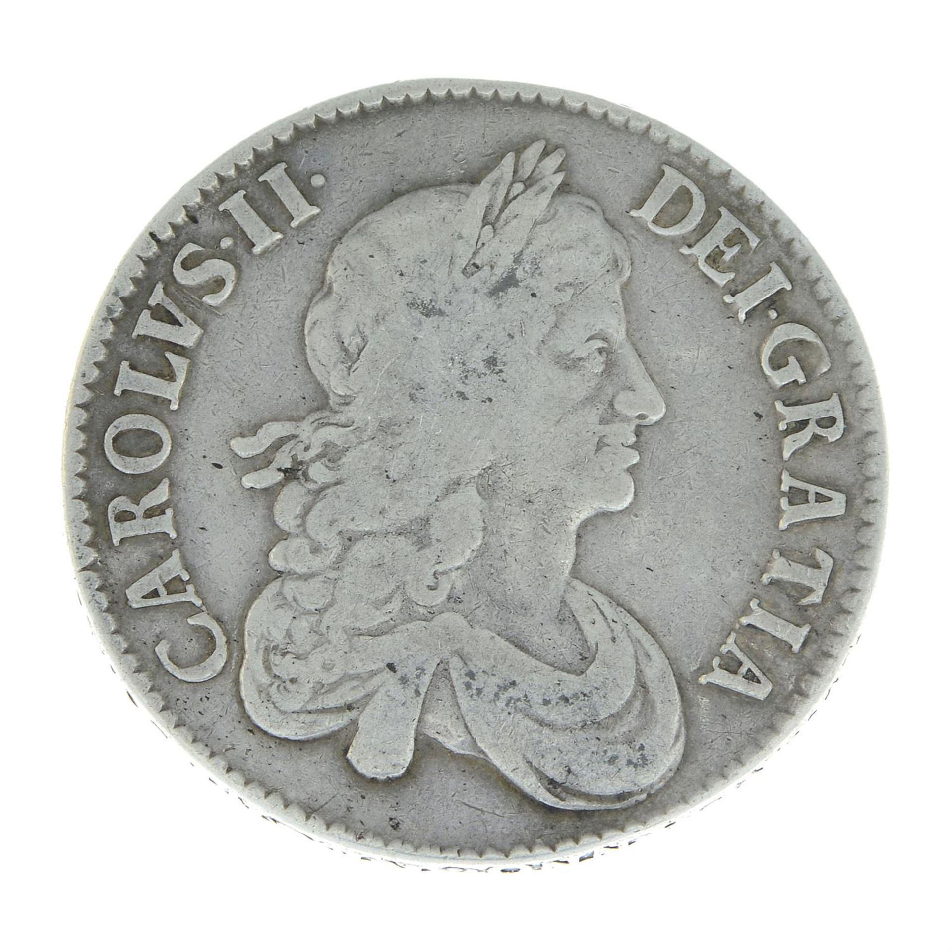 Charles II, Halfcrown 1671.