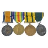Great War Pair and two Territorial Medals. (4).