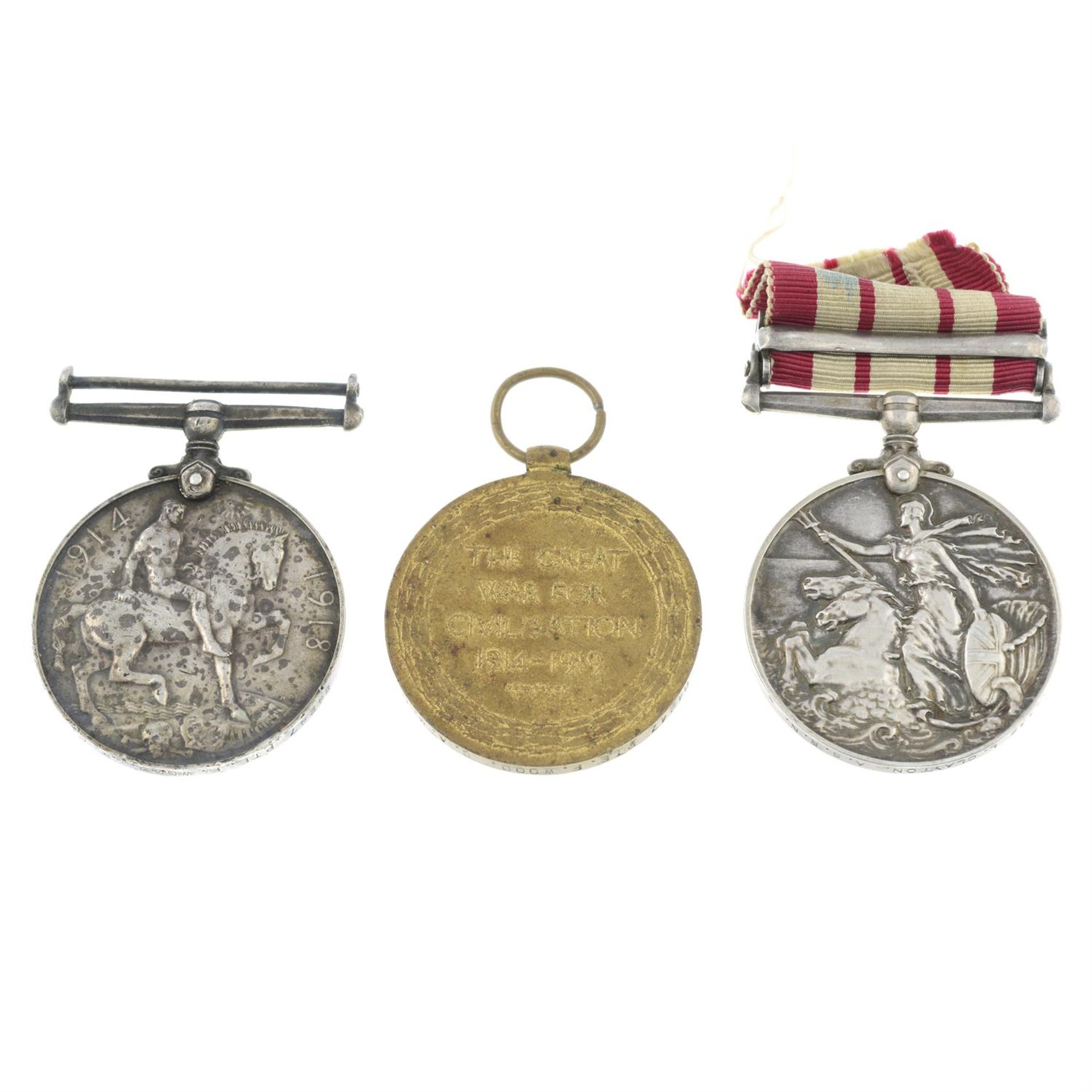 A selection of medals to include a Great War Pair, a Naval General Service Medal 1909-62, - Image 2 of 6