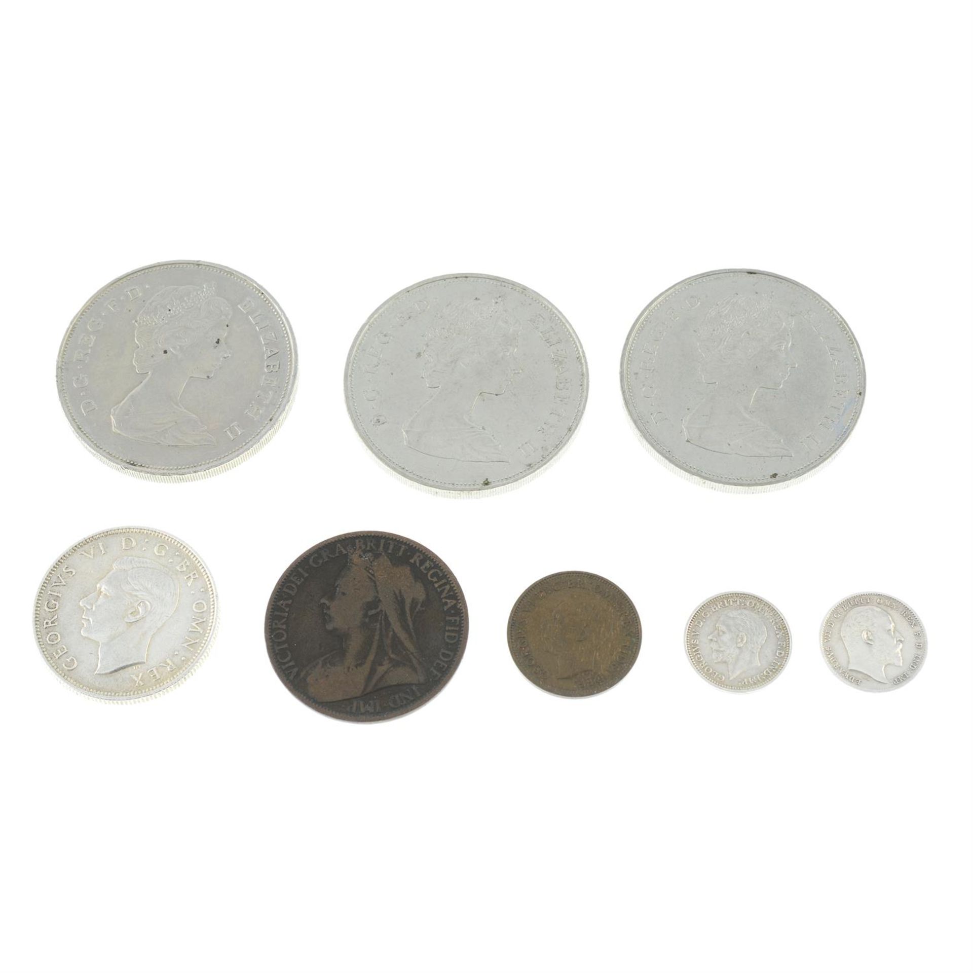George V to Elizabeth II, a small quantity of coins.