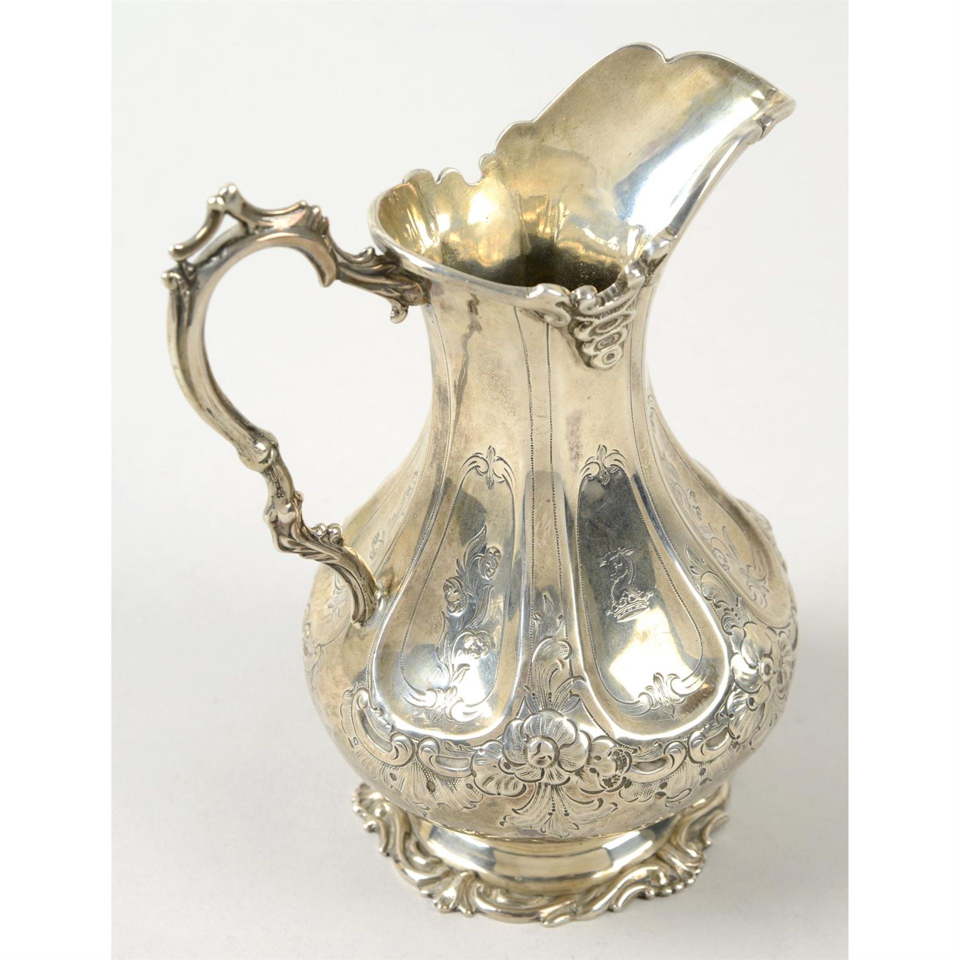 A Victorian silver jug. - Image 2 of 3