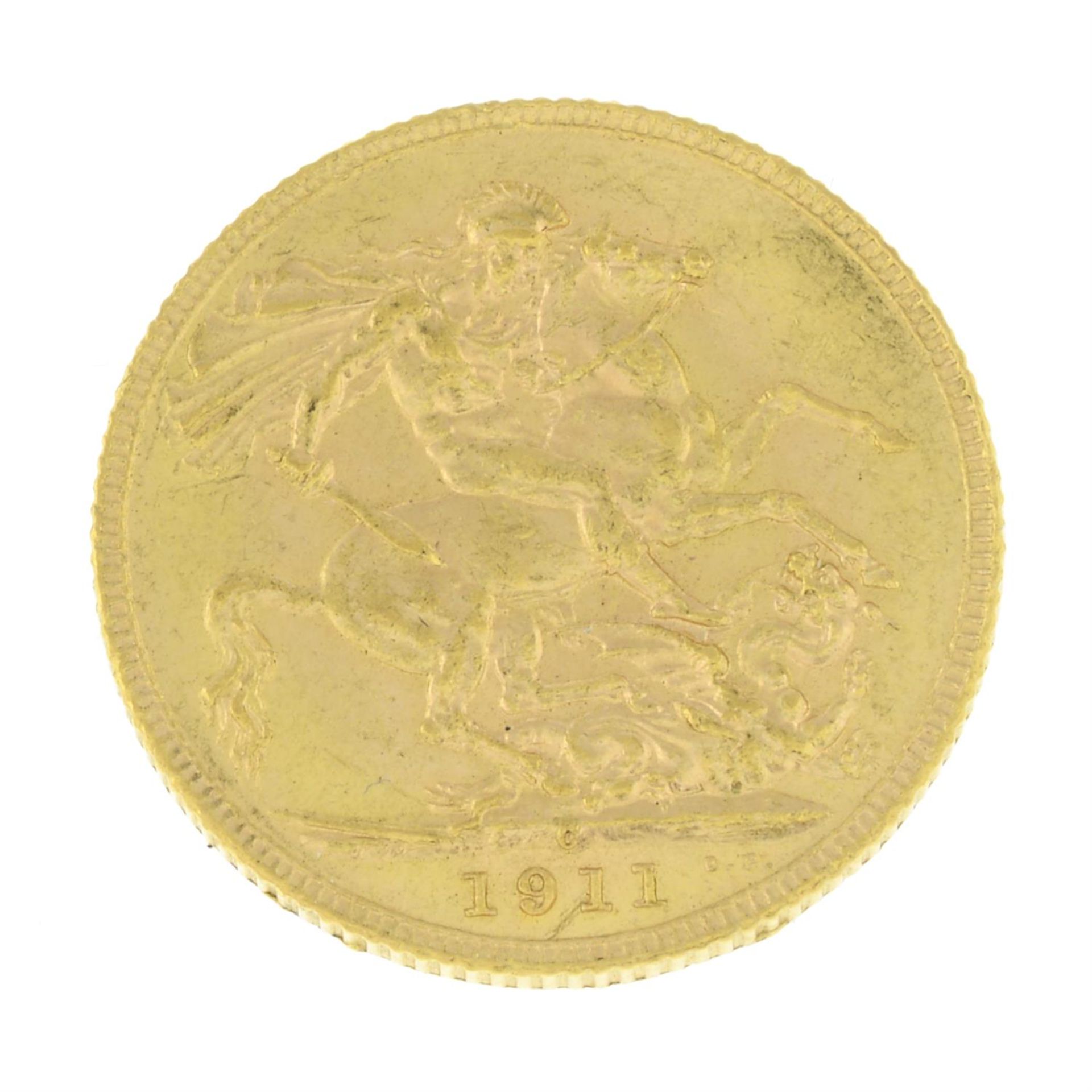 George V, Sovereign 1911C. - Image 2 of 2